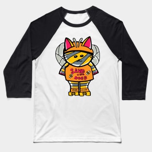 Save the bees roller cat Baseball T-Shirt